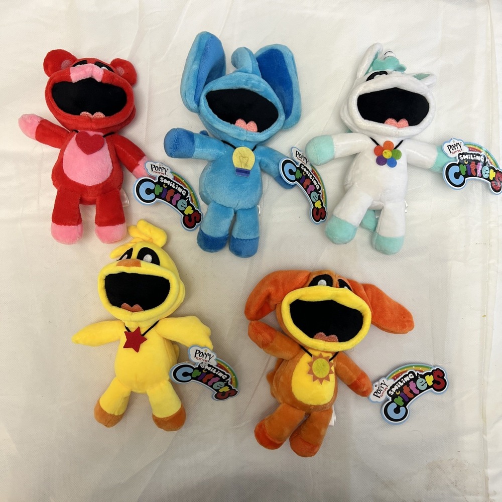 Poppy Playtime Lot Of 5 Collectible Plushies Crafycorn DogDay Bobby Bubba